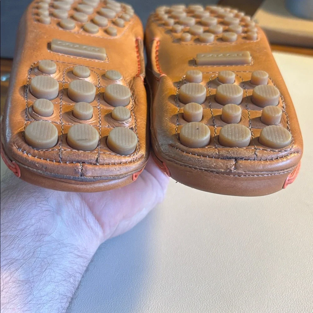 Coach Women's Brown Leather Moccasins with Tassels - Picture 9 of 14